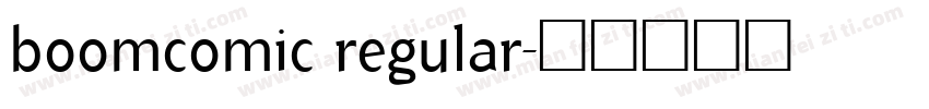 boomcomic regular字体转换
